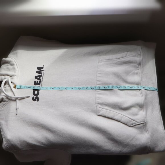 Hollister Scream (1996) Hoodie Mens M Off White Distressed Horror - Picture 9 of 12